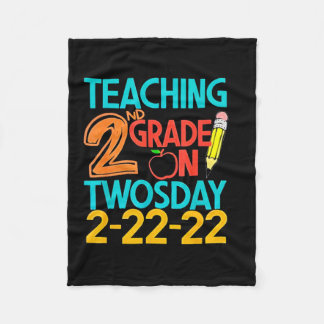 Onderwijs van tweede rang op tweedaagse 100 dagen  fleece deken