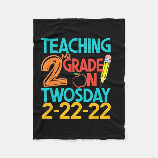 Onderwijs van tweede rang op tweedaagse 100 dagen fleece deken (Voorkant)