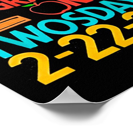 Onderwijs van tweede rang op tweedaagse 100 dagen  poster (Hoek)