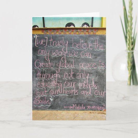 Onderwijs voor het Hart en de Ziel Bedankkaart (Voorkant)