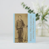 Onderwijs: Wat blijft er over als alles anders... Briefkaart (Staand voorkant)