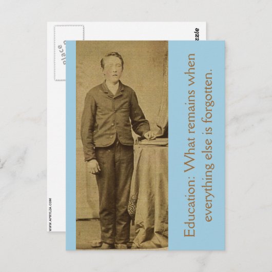 Onderwijs: Wat blijft er over als alles anders... Briefkaart (Voorkant / Achterkant)