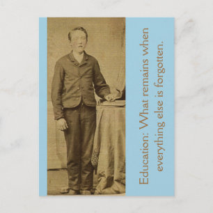 Onderwijs: Wat blijft er over als alles anders... Briefkaart