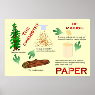 Onderwijs, Wetenschap en Chemie in de papierindust Poster