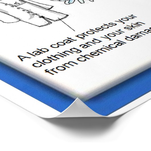 Onderwijs, Wetenschap, Laboratoriumveiligheid Poster (Hoek)