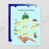 Onderwijs, wetenschap, plattelandsketen briefkaart (Voorkant / Achterkant)