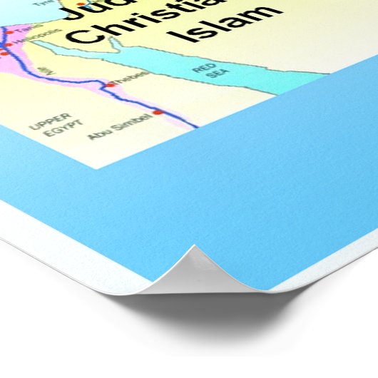 Onderwijs, zes grote wereldreligies poster (Hoek)