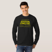 Onderwijsadviseur Space Backside Design T-shirt (Voorkant volledig)