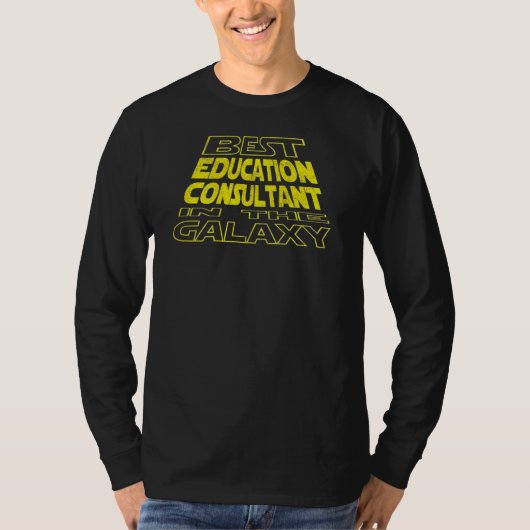 Onderwijsadviseur Space Backside Design T-shirt (Voorkant)