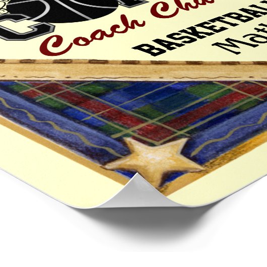 Onderwijsbalkstrookteken voor de leraar - Poster v (Hoek)