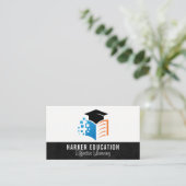 Onderwijsboeken | Afstuderen Pet Logo Visitekaartje (Staand voorkant)