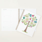 Onderwijsboom van kennis met boeken planner (Display)