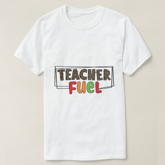 Onderwijsbrandstof T-shirt (Design voorkant)