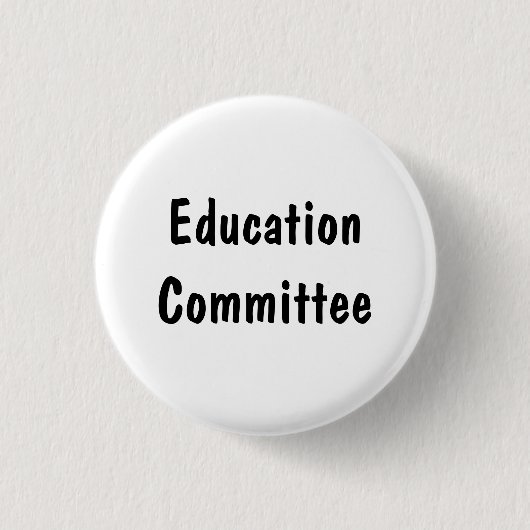 Onderwijscommissie Ronde Button 3,2 Cm (Voorkant)