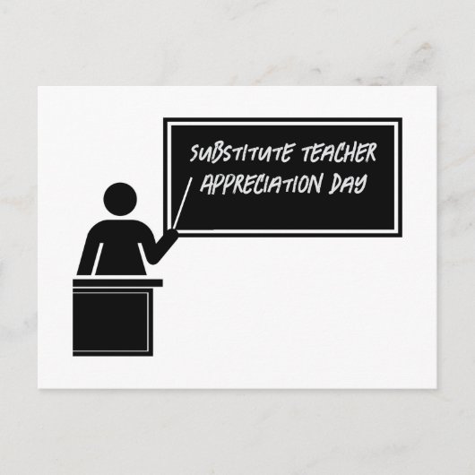 Onderwijsdag vervangen briefkaart (Voorkant)