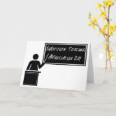 Onderwijsdag vervangen kaart (Gele Bloem)