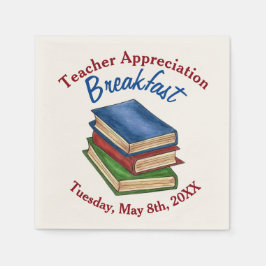 Onderwijsduur Breakfast Retirement Party Servet