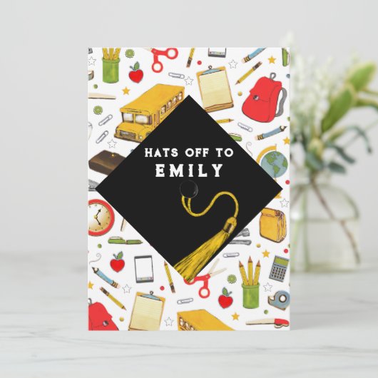 Onderwijsgroep leraar onderwijs kaart (Staand voorkant)