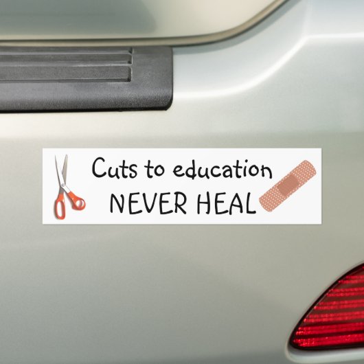 Onderwijskappen zijn permanent bumpersticker (Op auto)
