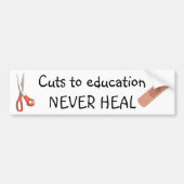 Onderwijskappen zijn permanent bumpersticker (Voorkant)