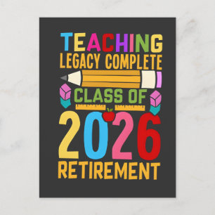 Onderwijslegacy Compleet Klas van 2026 Pensioen  Briefkaart