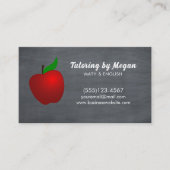 Onderwijsleraar Apple Chalkboard Visitekaartje (Voorkant)