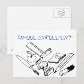 Onderwijsmateriaal op uitnodiging voor inschrijvin (Voorkant / Achterkant)