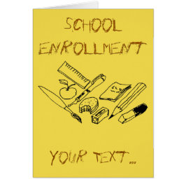 Onderwijsmateriaal op uitnodiging voor inschrijvin