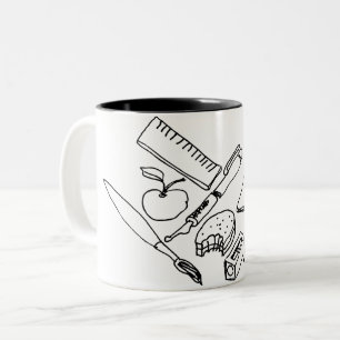 Onderwijsmateriaal... Tweekleurige Koffiemok