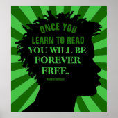 Onderwijsofferte van Frederick Douglass 18"X20" Poster (Voorkant)