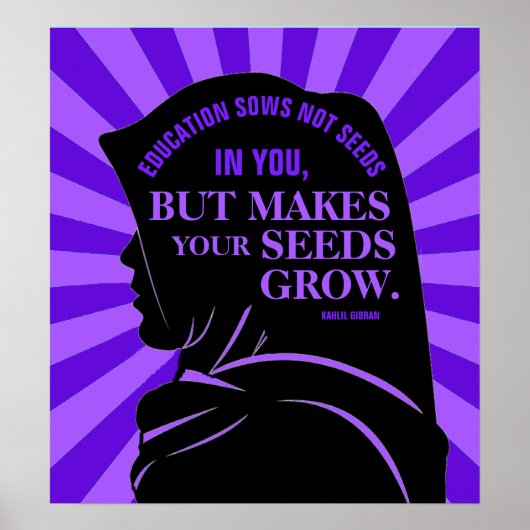 Onderwijsofferte van Kahlil Gibran 18 x 20 inch Poster (Voorkant)