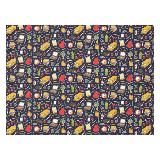 Onderwijsschool leraar tafelkleed (Voorkant (Horizontaal))