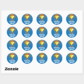 Onderwijsverkrijger Ronde Sticker (Vel)