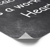 Onderwijswerk Hart Chalkboard Klasse Decoratie (Hoek)