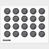 Onderwijswerk — Heart Chalkboard Design Cadeauidee Ronde Sticker (Vel)