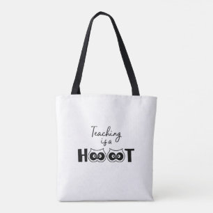 Onderwijzen is een Canvas tas van de Hoot