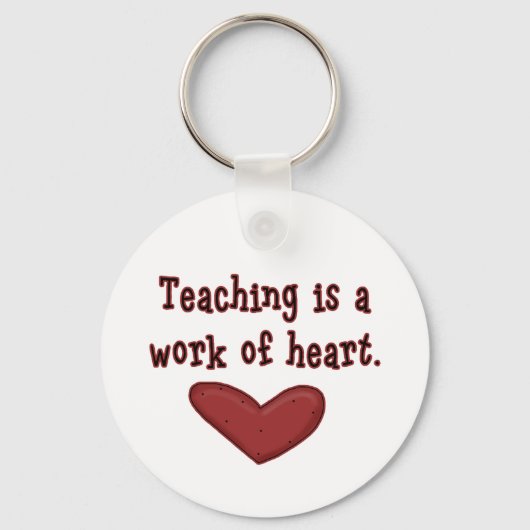 Onderwijzen is een werk van shirten en cadeautjes  sleutelhanger (Voorkant)