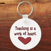 Onderwijzen is een werk van shirten en cadeautjes  sleutelhanger (Voorkant)