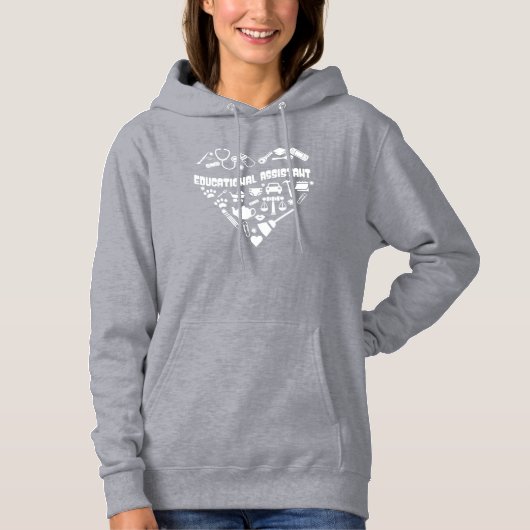 Onderwijzend Assistent Schattig Hoodie (Voorkant)