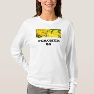 ONDERWIJZER 00 Nummer T-Shirts Aangepaste Tees Les