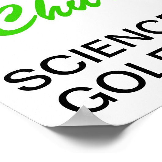 Onderwijzer Golf Coach Sign. Deuren Poster - SR (Hoek)