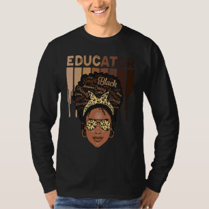Onderwijzer Slim Zwart Magisch Zorgzaam Mooie lief T-shirt