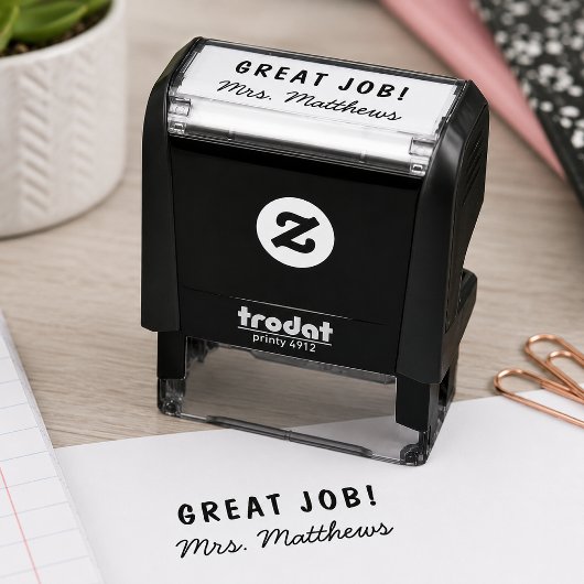 Onderwijzer Stempel | Aangepast Geweldig Werk Klas