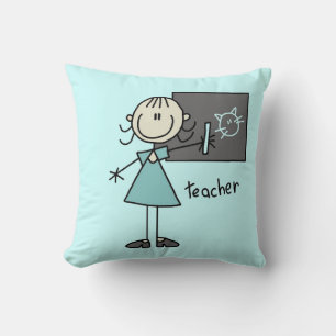 Onderwijzer Stick Figure Kussen