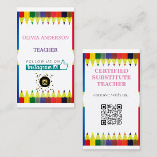 onderwijzer   Tutor, Sociale Media QR Code Busines Visitekaartje
