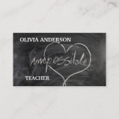 onderwijzer | Tutor STOP NOOIT MET LEREN Visitekaartje (Voorkant)