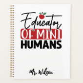 Onderwijzer van Mini Mensen Notitieboek – Grappige (Voorkant)