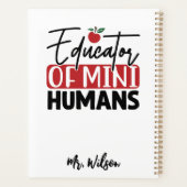 Onderwijzer van Mini Mensen Notitieboek – Grappige (Achterkant)