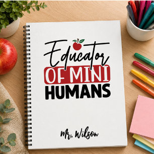 Onderwijzer van Mini-Mensen Notitieboek – Grappige