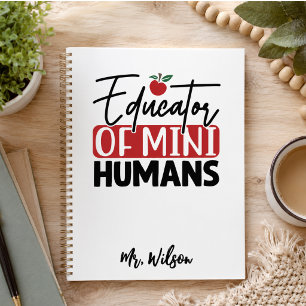 Onderwijzer van Mini Mensen Notitieboek – Grappige